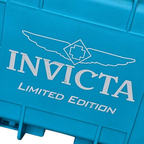 Invicta Limited Edition Aqua Blue Empty Hard Watch Dive Case Only - Picture 2 of 16